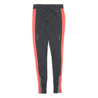 NIKE Womens Joggers Black & Red Slim Tapered XS W24 L29 Reflective Zipped Hem