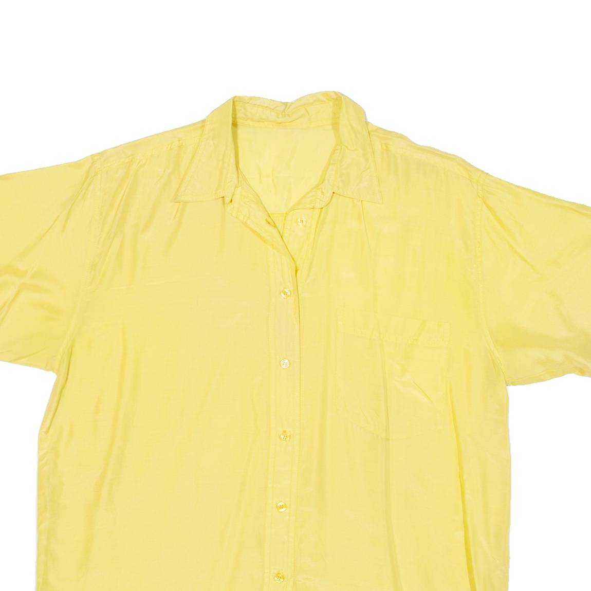 Womens Plain Shirt Yellow L