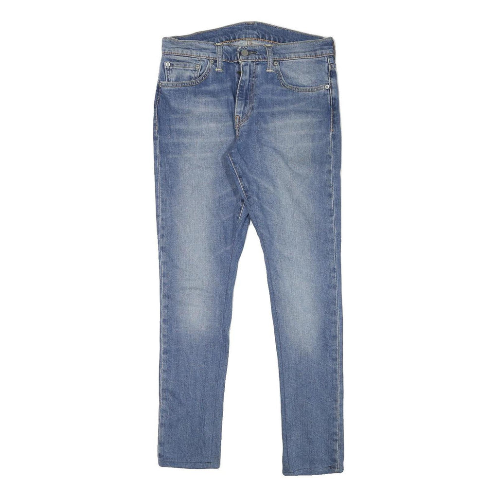 LEVI'S Mens Slim Blue Denim Light Wash Jeans W29 L27 Stretch Cotton Blend Zip