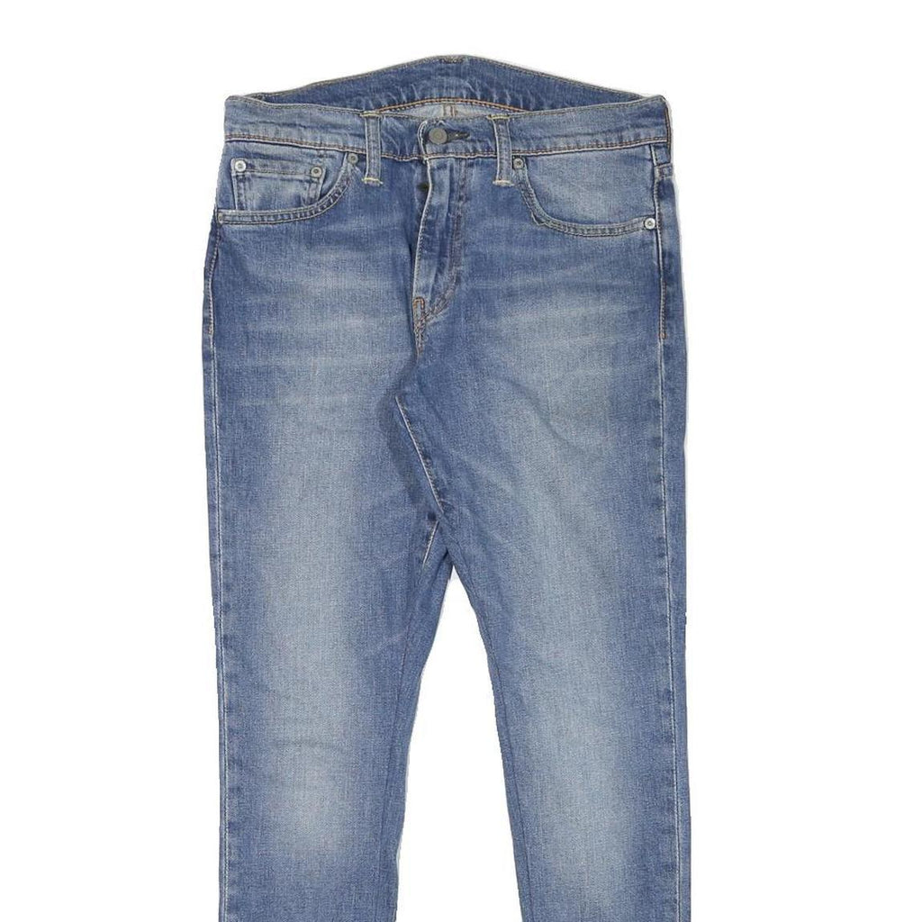 LEVI'S Mens Slim Blue Denim Light Wash Jeans W29 L27 Stretch Cotton Blend Zip