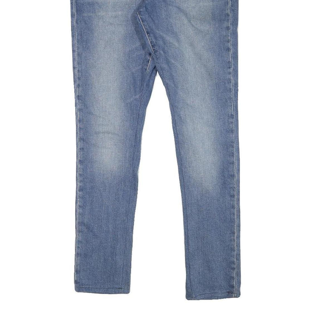 LEVI'S Mens Slim Blue Denim Light Wash Jeans W29 L27 Stretch Cotton Blend Zip