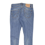 LEVI'S Mens Slim Blue Denim Light Wash Jeans W29 L27 Stretch Cotton Blend Zip