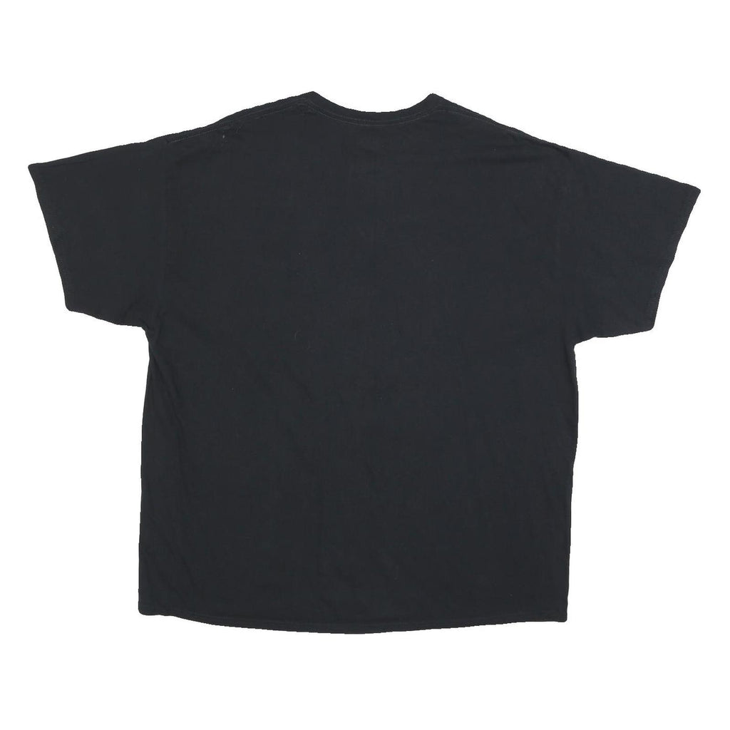 MAJESTIC Mens Black White Sox Baseball Graphic T-Shirt 2XL Short Sleeve Crew