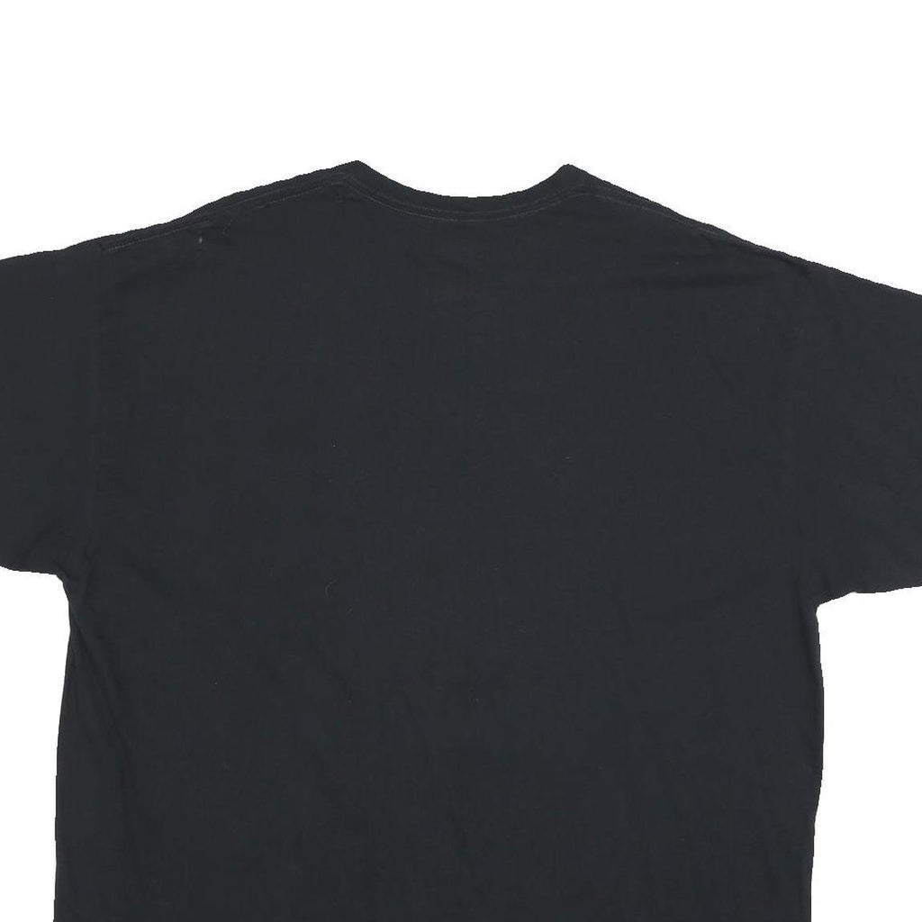 MAJESTIC Mens Black White Sox Baseball Graphic T-Shirt 2XL Short Sleeve Crew