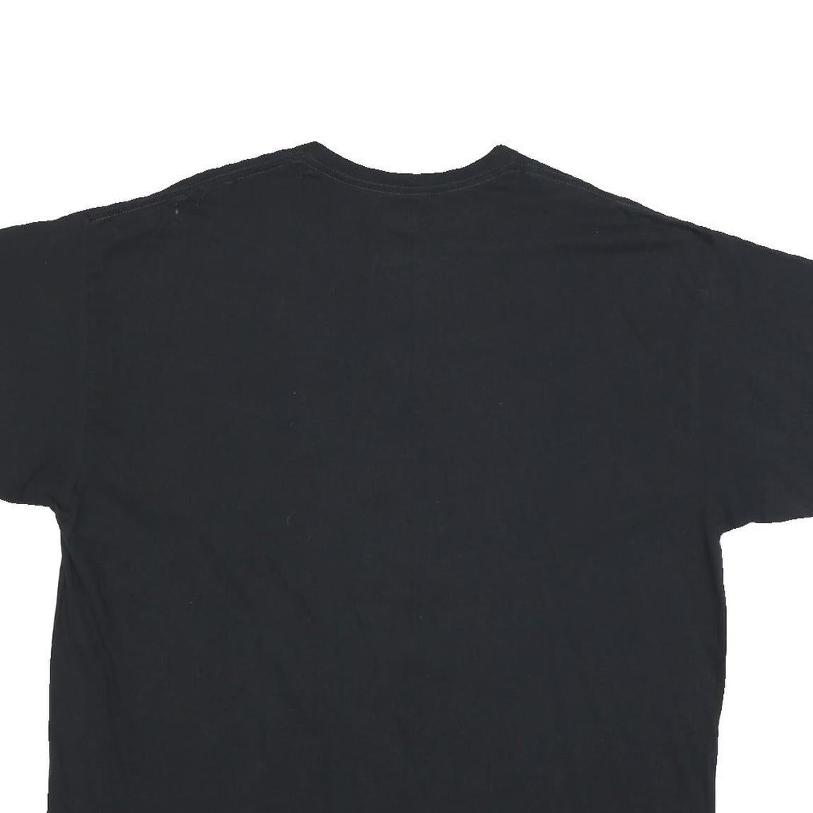 MAJESTIC Mens Black White Sox Baseball Graphic T-Shirt 2XL Short Sleeve Crew