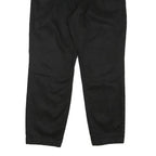NAUTICA Mens Regular Fit Black Cotton Blend Trousers W34 L27 Zip Closure