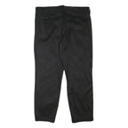 NAUTICA Mens Regular Fit Black Cotton Blend Trousers W34 L27 Zip Closure