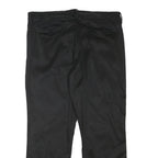 NAUTICA Mens Regular Fit Black Cotton Blend Trousers W34 L27 Zip Closure