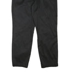 NAUTICA Mens Regular Fit Black Cotton Blend Trousers W34 L27 Zip Closure