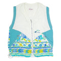 MOVE SPORT Womens Shell Gilet White 90s Floral L