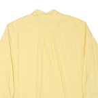 NAUTICA Mens Yellow Cotton Blend Shirt L Classic Long Sleeve Button Down