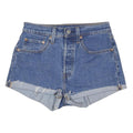 LEVI'S Womens Denim Blue Cut-Off Shorts S W26 Classic Summer Casual