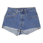 LEVI'S Womens Denim Blue Cut-Off Shorts S W26 Classic Summer Casual
