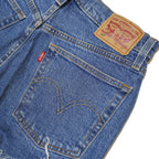 LEVI'S Womens Denim Blue Cut-Off Shorts S W26 Classic Summer Casual