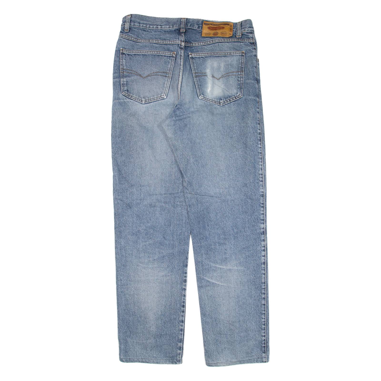 GENERAL COMPANY Mens Jeans Blue Regular Straight W34 L32