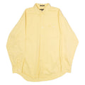 ALEXANDER JULIAN Mens Plain Shirt Yellow 90s Long Sleeve L