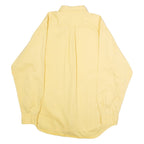 ALEXANDER JULIAN Mens Plain Shirt Yellow 90s Long Sleeve L