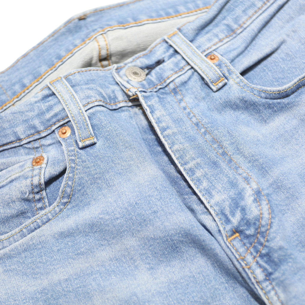LEVI'S 512 Big E Mens Slim Jeans Blue Denim W31 L34 Classic Zip Cotton Blend