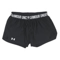 UNDER ARMOUR Womens Black Gym Running Shorts XS W26 Drawstring Waist Elastic