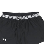 UNDER ARMOUR Womens Black Gym Running Shorts XS W26 Drawstring Waist Elastic