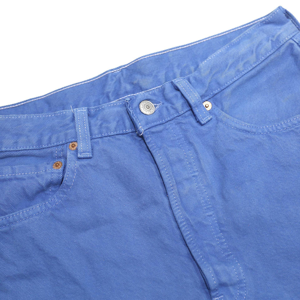 LEVI'S Womens Blue Casual Denim Shorts M W30 Frayed Hem Relaxed Fit Cotton
