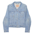 LEVI'S Girls Blue Denim Button Jacket XL Cotton Blend Classic Fit Jean Style