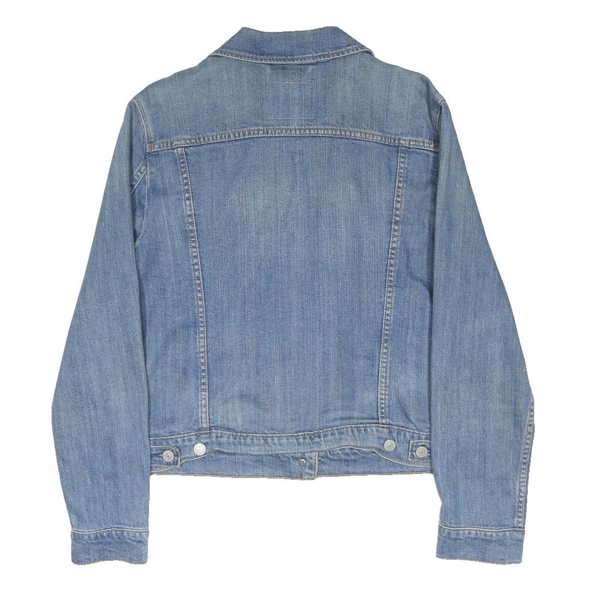 LEVI'S Girls Blue Denim Button Jacket XL Cotton Blend Classic Fit Jean Style
