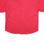 PANHANDLE Mens Red Cotton Short Sleeve Shirt XL Button Pocket Casual Western