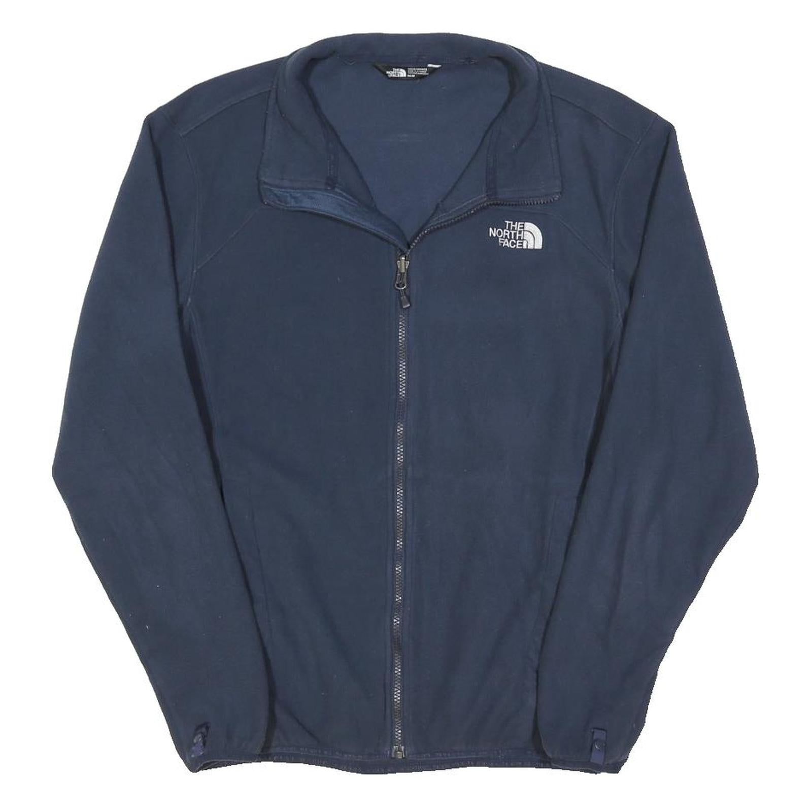 THE NORTH FACE Mens Navy Blue Jacket M Polyester Blend Zip Outdoor Casual