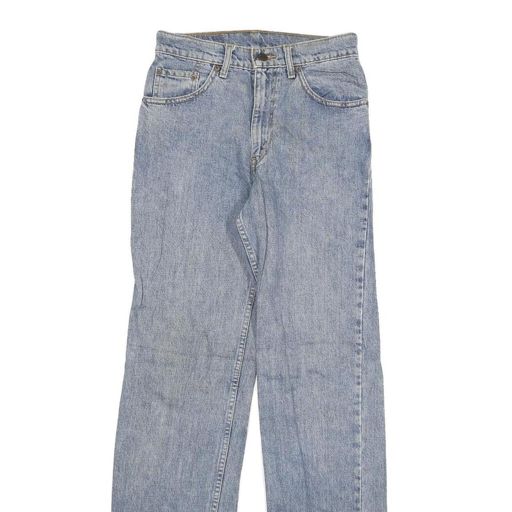 LEVI'S 506 Mens Jeans Blue Regular Straight Denim Light W26 L32 Classic Fit Zip