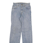 LEVI'S 506 Mens Jeans Blue Regular Straight Denim Light W26 L32 Classic Fit Zip