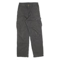CARHARTT Mens Relaxed Black Cargo Cotton Blend Trousers W30 L32 Workwear