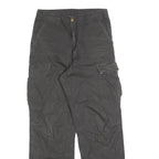 CARHARTT Mens Relaxed Black Cargo Cotton Blend Trousers W30 L32 Workwear