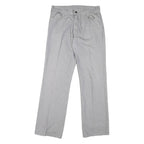 LEVI'S Mens Classic Grey Cotton Blend Zip Trousers W33 L32 Comfortable Stylish