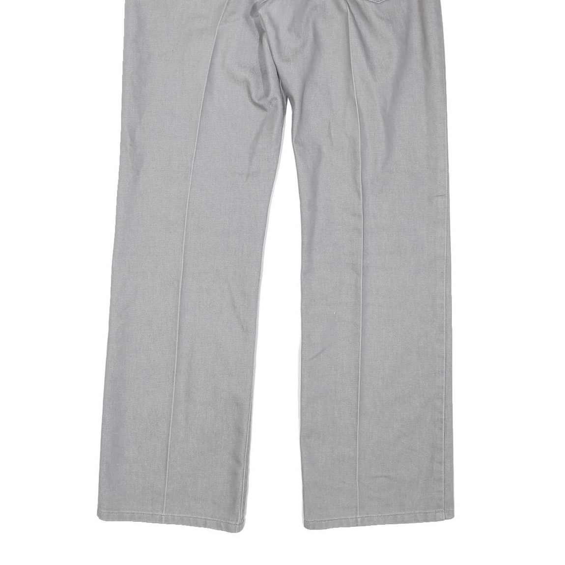 LEVI'S Mens Classic Grey Cotton Blend Zip Trousers W33 L32 Comfortable Stylish