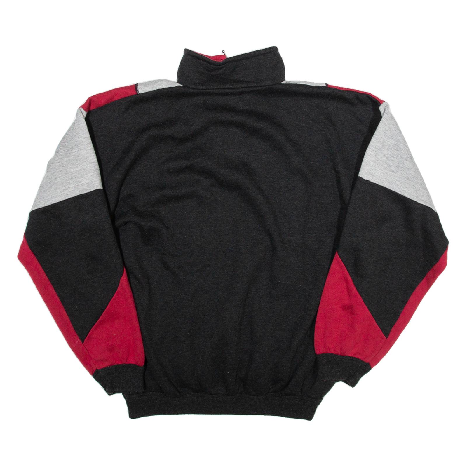 Womens Sweatshirt Grey 1/4 Zip L