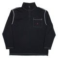NAUTICA Mens Sweatshirt Black 1/4 Zip 2XL