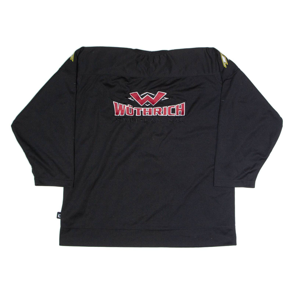 Camp Hockey Mens Jersey Black 3/4 Sleeve USA V-Neck M