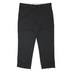 DICKIES Mens Polyester Blend Black Regular Straight Trousers W40 L30 Workwear