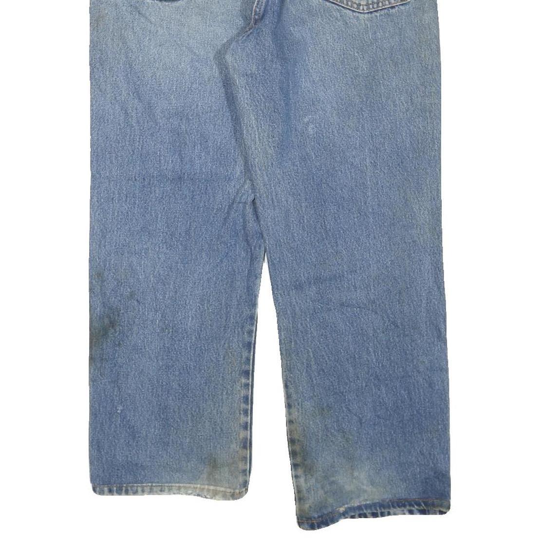 DICKIES Mens Blue Regular Straight Denim Jeans W38 L27 Workwear Zip Closure