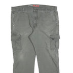 DICKIES Mens Jeans Green Regular Straight Denim W40 L30 Cargo Zip Pocket