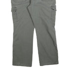 DICKIES Mens Jeans Green Regular Straight Denim W40 L30 Cargo Zip Pocket