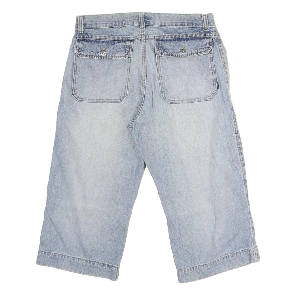 LERROS Mens Light Blue Denim Casual Shorts M W32 Cotton Cotton Blend Relaxed Fit