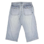 LERROS Mens Light Blue Denim Casual Shorts M W32 Cotton Cotton Blend Relaxed Fit