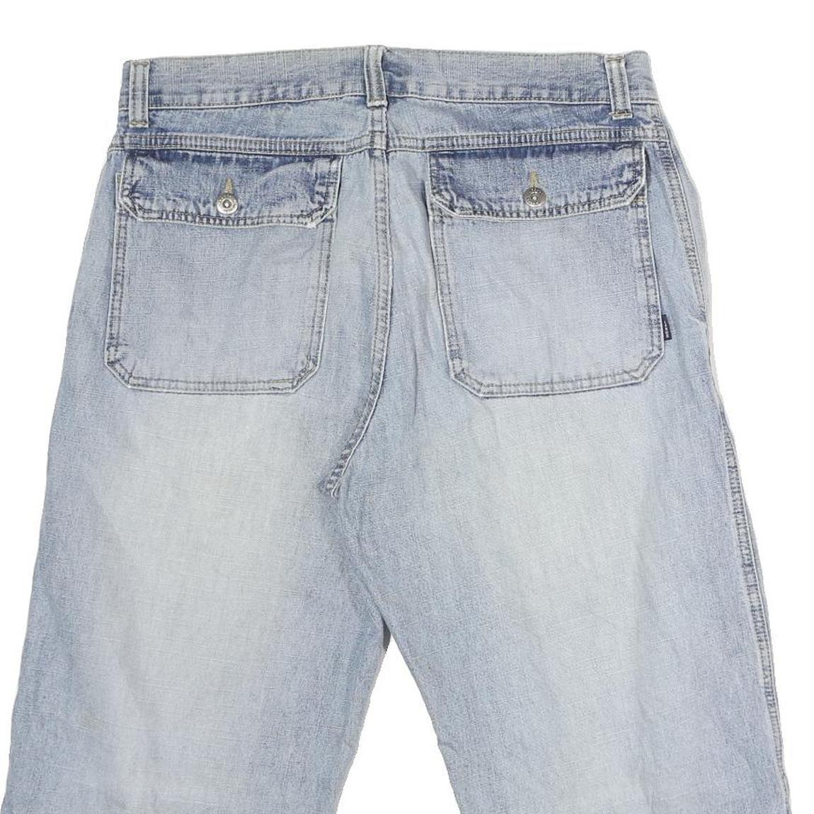 LERROS Mens Light Blue Denim Casual Shorts M W32 Cotton Cotton Blend Relaxed Fit