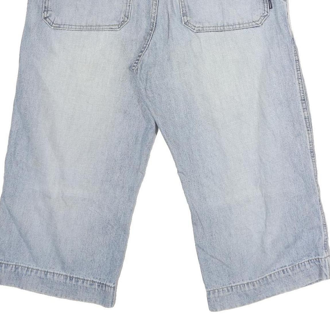 LERROS Mens Light Blue Denim Casual Shorts M W32 Cotton Cotton Blend Relaxed Fit