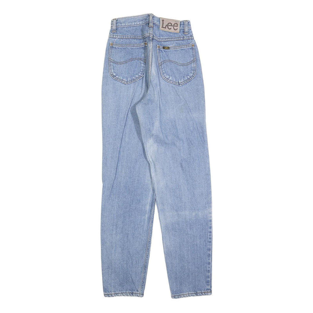 LEE Womens Light Blue Regular Fit Straight Denim Jeans W24 L30 Classic Cotton