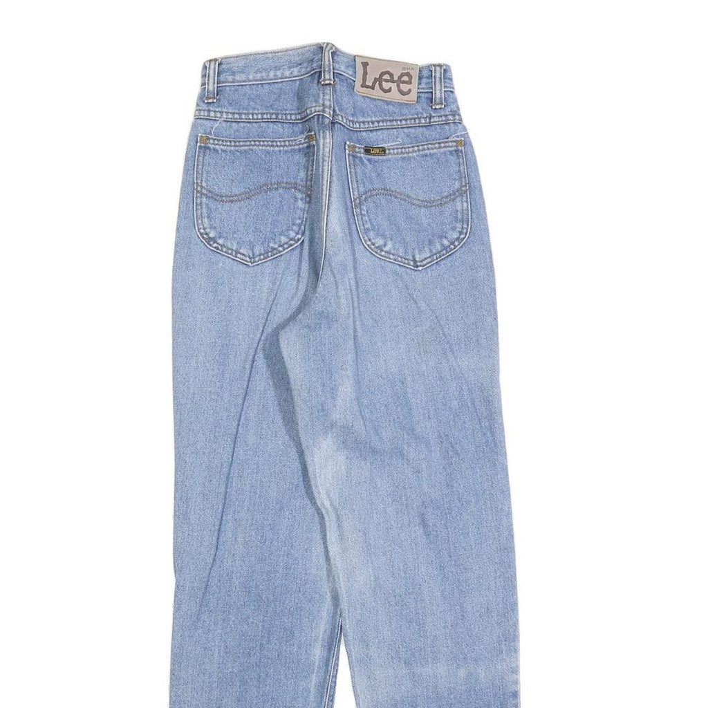 LEE Womens Light Blue Regular Fit Straight Denim Jeans W24 L30 Classic Cotton