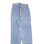 LEE Womens Light Blue Regular Fit Straight Denim Jeans W24 L30 Classic Cotton