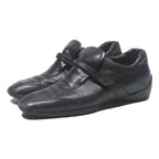 TOD'S Womens Black Leather Loafers UK 3 Elegant Comfortable Slip-On Shoes